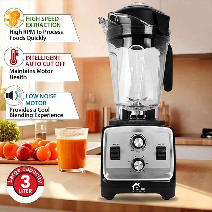 E-LITE COMMERCIAL BLEND PRO MIX-ECJB-200 1-Year Warranty